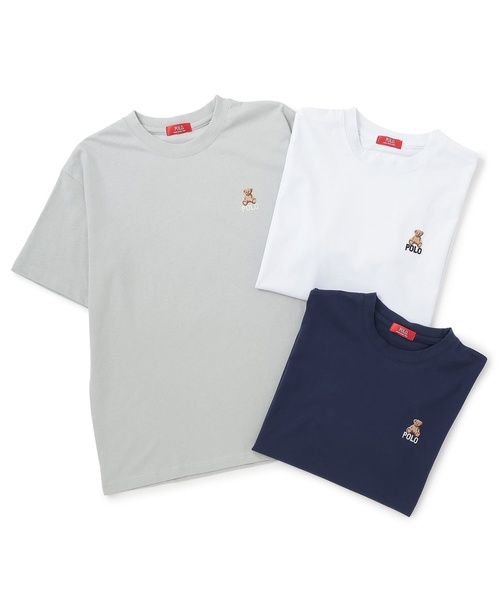 petit main LIEN(プティマインリアン)の「【POLO BCS/リンク】半袖Tシャツ(Tシャツ/カットソー・レディース・ライトグレー/ネイビー/オフホワイト・F)」の17枚目の写真