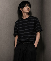 『BENUSTA/ベヌスタ』ボーダー半袖Tシャツ【GC】