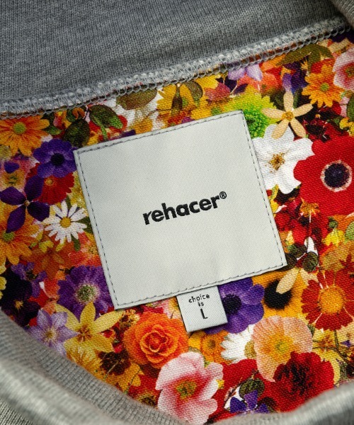 rehacer（レアセル）の「rehacer : High Neck Wide Sweat Shirt / ハイネック ワイドスウェットカットソー（スウェット・メンズ・ブラック/グレー・X-LARGE/LARGE/MEDIUM/SMALL）」の6枚目の写真