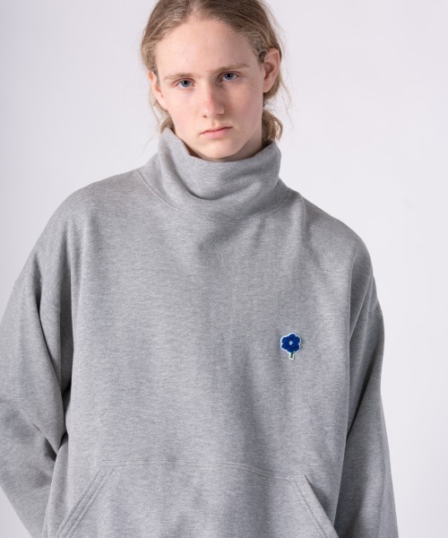 rehacer（レアセル）の「rehacer : High Neck Wide Sweat Shirt / ハイネック ワイドスウェットカットソー（スウェット・メンズ・ブラック/グレー・X-LARGE/LARGE/MEDIUM/SMALL）」の15枚目の写真