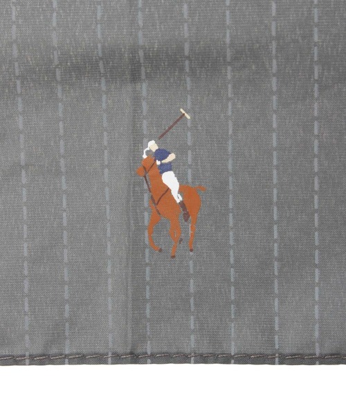 POLO RALPH LAUREN(ポロ ラルフ ローレン)の「長傘 雨傘 大きめ ”ストライプ ポニー 70cm”(長傘・メンズ・ダークグレー/ブラック/ダークブルー・FREE)」の4枚目の写真