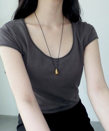 4quince（フォークインス）の「レザードロップネックレス（ネックレス）」