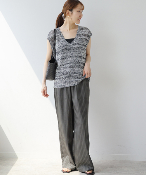 JOURNAL STANDARD relume(ジャーナルスタンダード レリューム)の「ドロストイージーパンツ(その他パンツ・レディース・チャコールグレー/ベージュ/ブラック/ブラウン・36/38)」の5枚目の写真