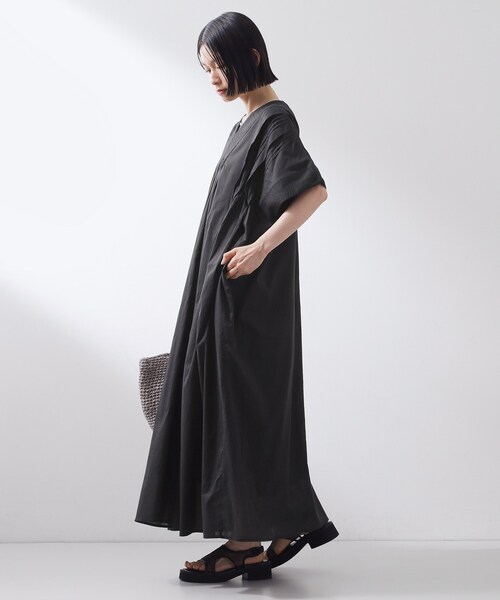 THE SHOP TK (ザ ショップ ティーケー )の「ゆるラク カフタン風ロングワンピース(ワンピース・レディース・ブラック/グリーン/ブルー系その他・99)」の6枚目の写真