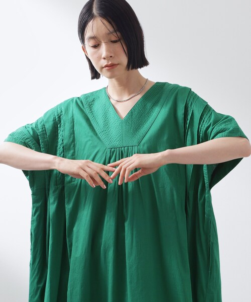 THE SHOP TK (ザ ショップ ティーケー )の「ゆるラク カフタン風ロングワンピース(ワンピース・レディース・ブラック/グリーン/ブルー系その他・99)」の8枚目の写真