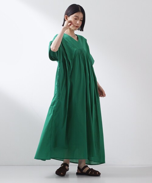 THE SHOP TK (ザ ショップ ティーケー )の「ゆるラク カフタン風ロングワンピース(ワンピース・レディース・ブラック/グリーン/ブルー系その他・99)」の9枚目の写真