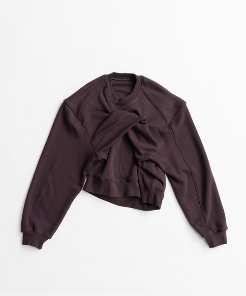 PRANK PROJECT(プランクプロジェクト)の「【2026Autumn Pre-Order】ツイストスウェット / Twist Sweatshirt(スウェット・レディース・グレー/ブラウン/ブラック・FREE)」の4枚目の写真