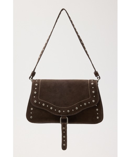 MOUSSY(マウジー)の「【26年AW新作】JEWEL STUDS ショルダーバッグ(ショルダーバッグ・レディース・ブラウン/ブルー/ブラック・FREE)」の2枚目の写真