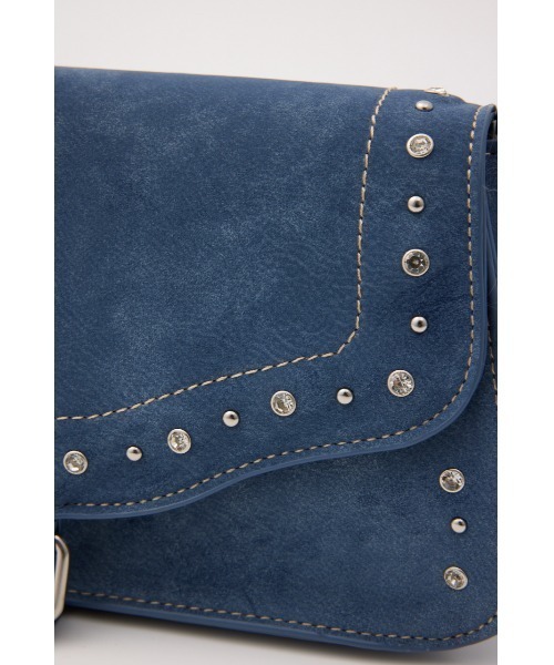 MOUSSY(マウジー)の「【26年AW新作】JEWEL STUDS ショルダーバッグ(ショルダーバッグ・レディース・ブラウン/ブルー/ブラック・FREE)」の18枚目の写真