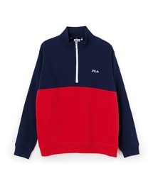 COLOR BLOCK HALF ZIP SWEAT / カラーブロック ハーフジップスウェット