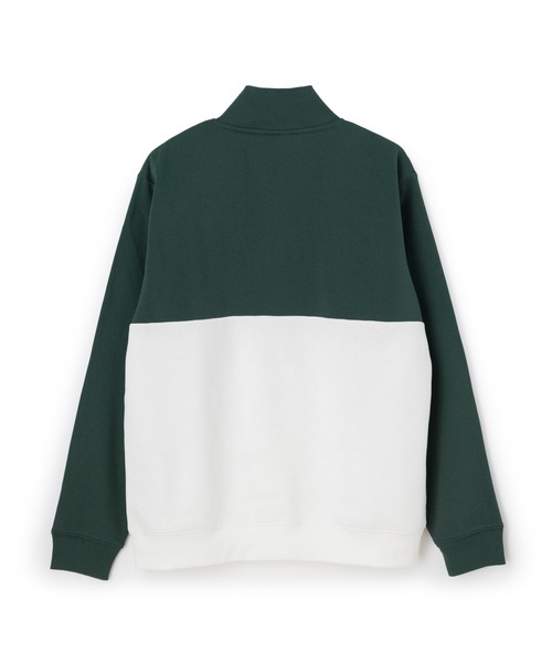 FILA（フィラ）の「COLOR BLOCK HALF ZIP SWEAT / カラーブロック ハーフジップスウェット（スウェット・メンズ・ダークグリーン/ネイビー/ブラック・M/L/XL）」の6枚目の写真