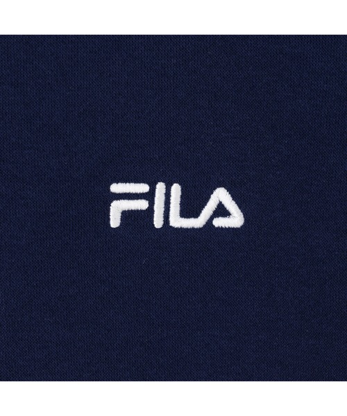 FILA（フィラ）の「COLOR BLOCK HALF ZIP SWEAT / カラーブロック ハーフジップスウェット（スウェット・メンズ・ダークグリーン/ネイビー/ブラック・M/L/XL）」の9枚目の写真