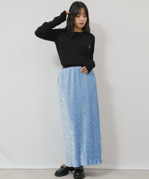 palm RICHE（ポームリシュ）の「ハイゲージ刺繍ロゴニット（Tシャツ/カットソー・レディース・ライトベージュ/レッド/ブラック・M）」の16枚目の写真