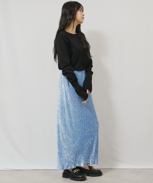 palm RICHE（ポームリシュ）の「ハイゲージ刺繍ロゴニット（Tシャツ/カットソー・レディース・ライトベージュ/レッド/ブラック・M）」の21枚目の写真