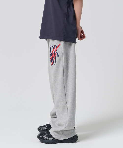 OUNDERR（オアンダーアール）の「REVERSE OR ロゴ ワイドパンツ (メランジ)（スウェットパンツ・レディース・その他・MEDIUM/LARGE）」の4枚目の写真