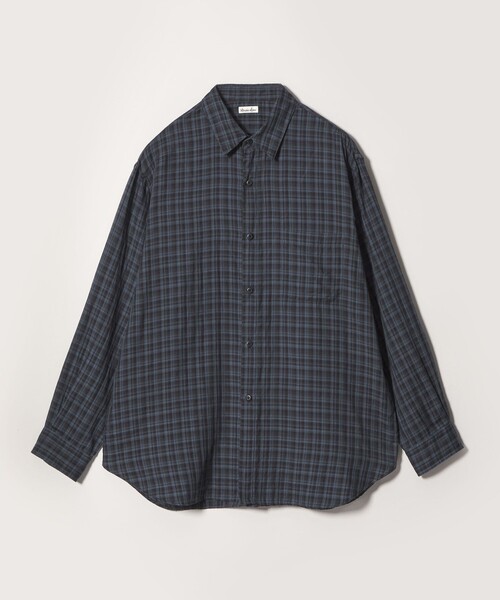 Steven Alan(スティーブンアラン)の「<Steven Alan> CC ガーゼ マドラスチェック レギュラーカラー シャツ LOOSE(シャツ/ブラウス・メンズ・ダークグリーン/ロイヤルブルー・M/S/XS/XL/L)」の2枚目の写真