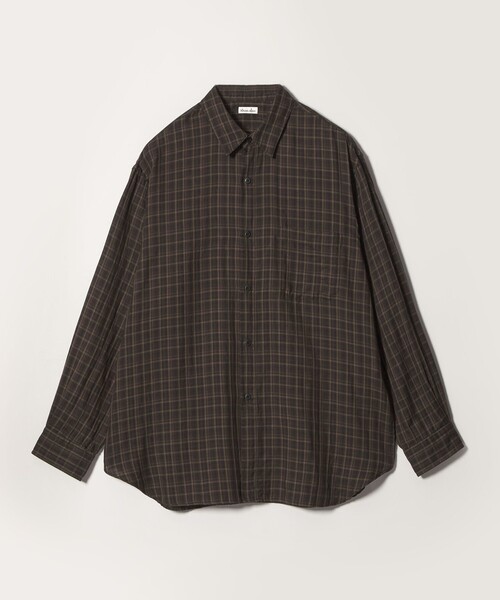 Steven Alan(スティーブンアラン)の「<Steven Alan> CC ガーゼ マドラスチェック レギュラーカラー シャツ LOOSE(シャツ/ブラウス・メンズ・ダークグリーン/ロイヤルブルー・M/S/XS/XL/L)」の1枚目の写真