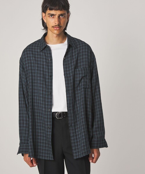 Steven Alan(スティーブンアラン)の「<Steven Alan> CC ガーゼ マドラスチェック レギュラーカラー シャツ LOOSE(シャツ/ブラウス・メンズ・ダークグリーン/ロイヤルブルー・M/S/XS/XL/L)」の11枚目の写真