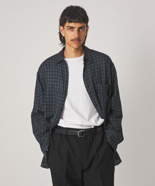 Steven Alan(スティーブンアラン)の「<Steven Alan> CC ガーゼ マドラスチェック レギュラーカラー シャツ LOOSE(シャツ/ブラウス・メンズ・ダークグリーン/ロイヤルブルー・M/S/XS/XL/L)」の14枚目の写真