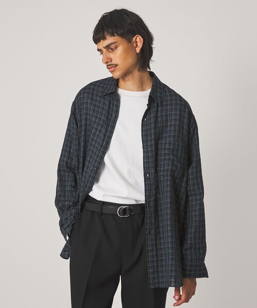 Steven Alan(スティーブンアラン)の「<Steven Alan> CC ガーゼ マドラスチェック レギュラーカラー シャツ LOOSE(シャツ/ブラウス・メンズ・ダークグリーン/ロイヤルブルー・M/S/XS/XL/L)」の17枚目の写真