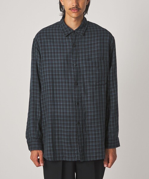 Steven Alan(スティーブンアラン)の「<Steven Alan> CC ガーゼ マドラスチェック レギュラーカラー シャツ LOOSE(シャツ/ブラウス・メンズ・ダークグリーン/ロイヤルブルー・M/S/XS/XL/L)」の18枚目の写真