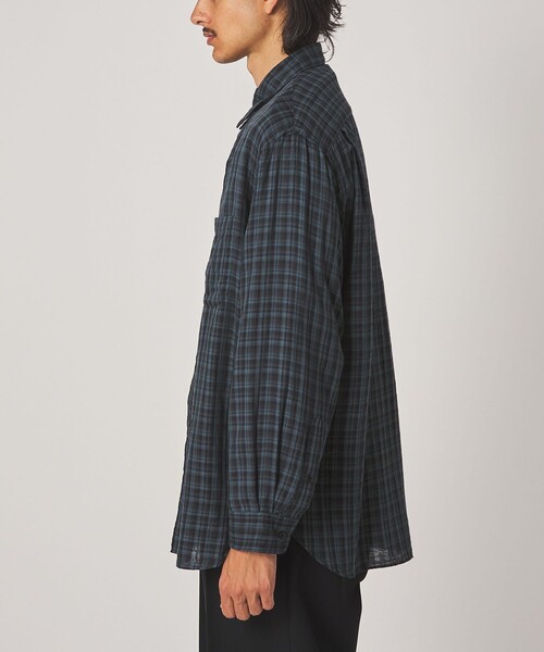 Steven Alan(スティーブンアラン)の「<Steven Alan> CC ガーゼ マドラスチェック レギュラーカラー シャツ LOOSE(シャツ/ブラウス・メンズ・ダークグリーン/ロイヤルブルー・M/S/XS/XL/L)」の19枚目の写真