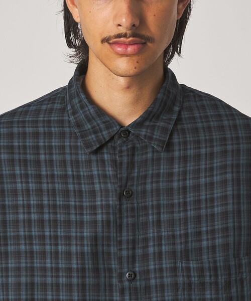 Steven Alan(スティーブンアラン)の「<Steven Alan> CC ガーゼ マドラスチェック レギュラーカラー シャツ LOOSE(シャツ/ブラウス・メンズ・ダークグリーン/ロイヤルブルー・M/S/XS/XL/L)」の21枚目の写真