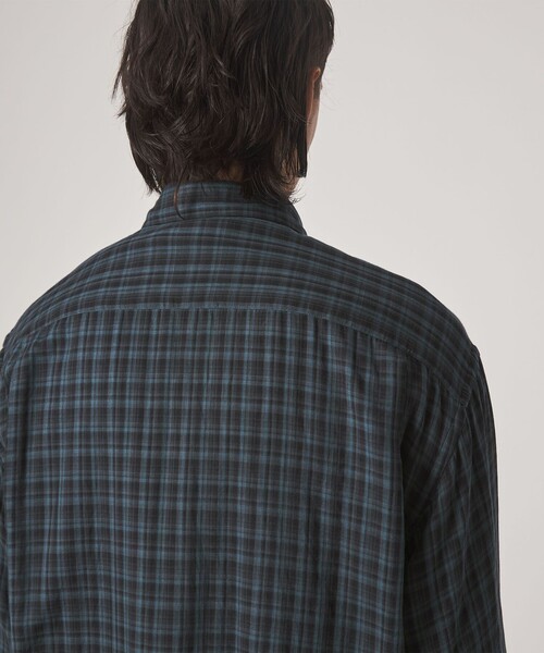 Steven Alan(スティーブンアラン)の「<Steven Alan> CC ガーゼ マドラスチェック レギュラーカラー シャツ LOOSE(シャツ/ブラウス・メンズ・ダークグリーン/ロイヤルブルー・M/S/XS/XL/L)」の22枚目の写真