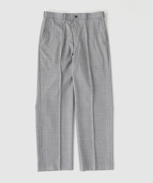 BARRY BRICKEN(バリーブリッケン)の「BARRY BRICKEN / バリーブリッケン TROPICAL WOOL STRIPE PANTS(スラックス・メンズ・ライトグレー・LARGE/MEDIUM/SMALL)」の1枚目の写真