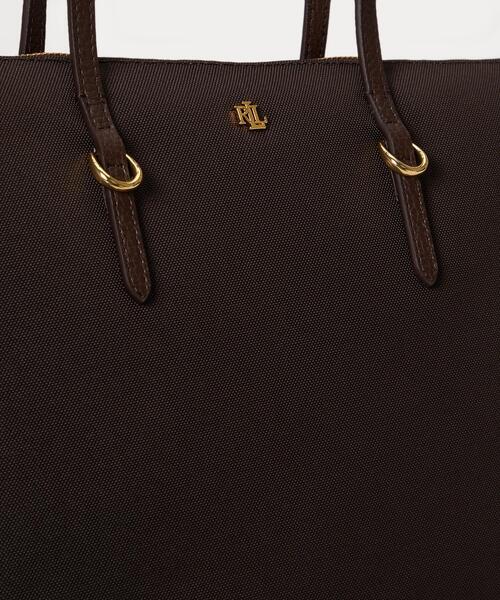 LAUREN RALPH LAUREN(ローレン ラルフ ローレン)の「オックスフォード ミディアム Keaton トート(トートバッグ・レディース・ブラウン・ONE)」の3枚目の写真