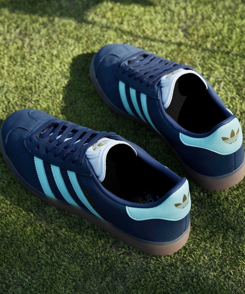 adidas(アディダス)の「オリジナルスゴルフ ガゼル ゴルフ【adidas Golf/アディダスゴルフ】(スニーカー・メンズ・ブルー系その他2・22.5cm/23.5cm/24.5cm/25.5cm/26.5cm/27.5cm/28.5cm/23.0cm/24.0cm/25.0cm/26.0cm/27.0cm/28.0cm/29.0cm/22.0cm)」の3枚目の写真