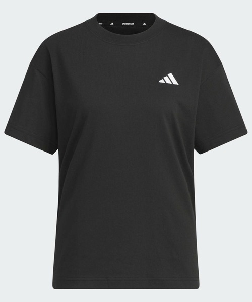 adidas(アディダス)の「エッセンシャルズ プラス スモールロゴ 半袖Tシャツ / アディダス adidas(Tシャツ/カットソー・レディース・ブラック・XX-LARGE/LARGE/MEDIUM/SMALL/X-LARGE/X-SMALL)」の6枚目の写真