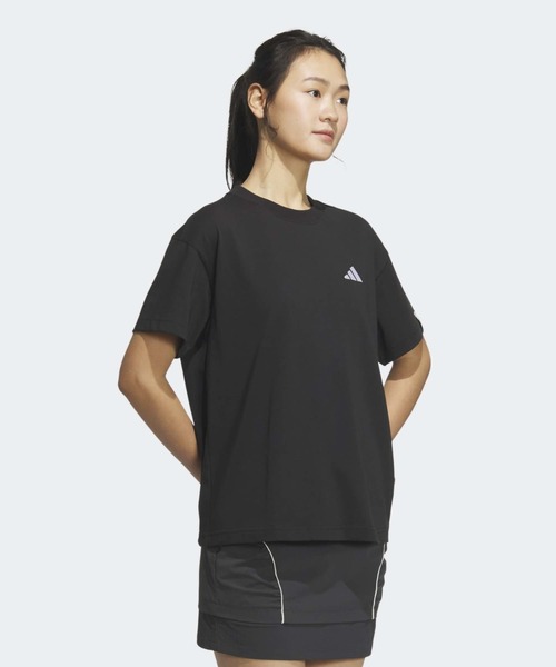 adidas(アディダス)の「エッセンシャルズ プラス スモールロゴ 半袖Tシャツ / アディダス adidas(Tシャツ/カットソー・レディース・ブラック・XX-LARGE/LARGE/MEDIUM/SMALL/X-LARGE/X-SMALL)」の3枚目の写真