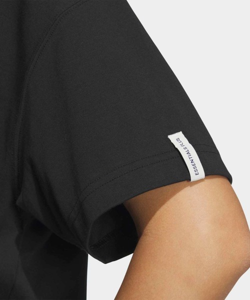 adidas(アディダス)の「エッセンシャルズ プラス スモールロゴ 半袖Tシャツ / アディダス adidas(Tシャツ/カットソー・レディース・ブラック・XX-LARGE/LARGE/MEDIUM/SMALL/X-LARGE/X-SMALL)」の4枚目の写真
