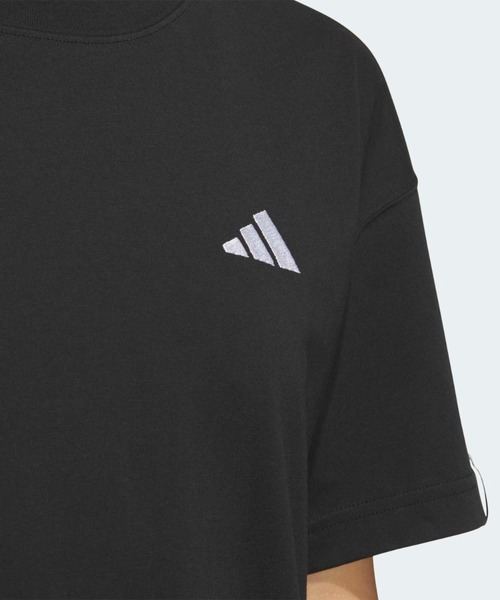 adidas(アディダス)の「エッセンシャルズ プラス スモールロゴ 半袖Tシャツ / アディダス adidas(Tシャツ/カットソー・レディース・ブラック・XX-LARGE/LARGE/MEDIUM/SMALL/X-LARGE/X-SMALL)」の5枚目の写真