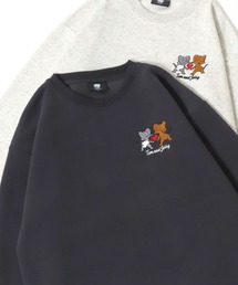 Tom&Jerry/トムとジェリー 別注 サガラ ワンポイント刺繍 オーバーサイズ トレーナー スウェット レディース メンズ