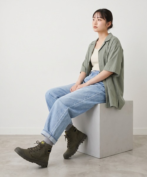 PALLADIUM（パラディウム）の「PAMPA HI DARE II キャンバススニーカー（スニーカー・メンズ・カーキ・27cm/24cm/25.5cm/25cm/26.5cm/26cm/27.5cm/23.5cm/24.5cm）」の8枚目の写真