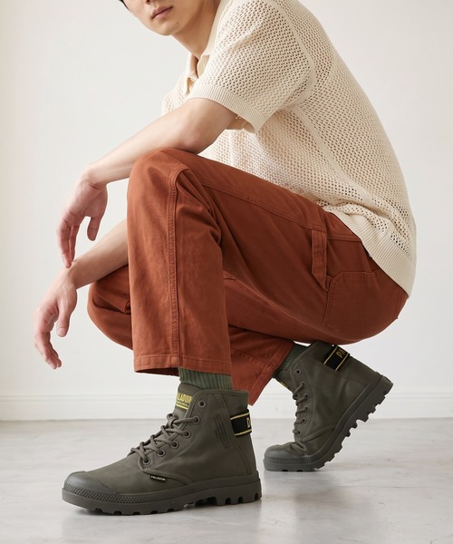 PALLADIUM（パラディウム）の「PAMPA HI DARE II キャンバススニーカー（スニーカー・メンズ・カーキ・27cm/24cm/25.5cm/25cm/26.5cm/26cm/27.5cm/23.5cm/24.5cm）」の3枚目の写真