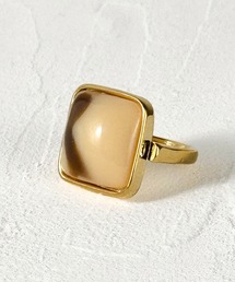 MAISON SELECT（メゾンセレクト）の「7C24 スクエア カラーストーン調リング（リング）」