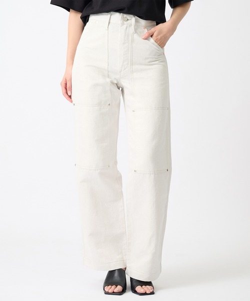 TANAKA(タナカ)の「【TANAKA/タナカ】別注 NEW CLASSIC WORK JEANS(デニムパンツ・レディース・ホワイト/ブラック/インディゴブルー・25/26/27)」の1枚目の写真