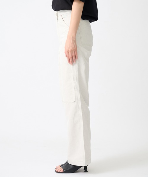 TANAKA(タナカ)の「【TANAKA/タナカ】別注 NEW CLASSIC WORK JEANS(デニムパンツ・レディース・ホワイト/ブラック/インディゴブルー・25/26/27)」の7枚目の写真