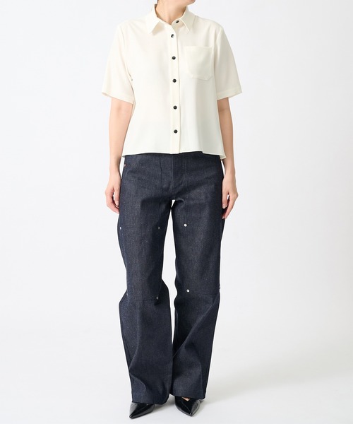 TANAKA(タナカ)の「【TANAKA/タナカ】別注 NEW CLASSIC WORK JEANS(デニムパンツ・レディース・ホワイト/ブラック/インディゴブルー・25/26/27)」の11枚目の写真