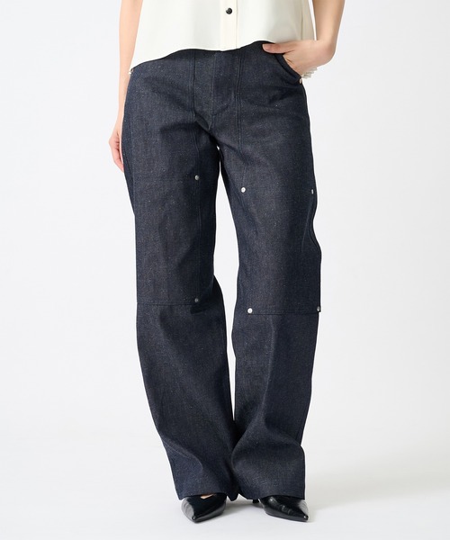 TANAKA(タナカ)の「【TANAKA/タナカ】別注 NEW CLASSIC WORK JEANS(デニムパンツ・レディース・ホワイト/ブラック/インディゴブルー・25/26/27)」の5枚目の写真