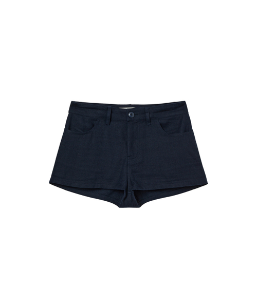 DEINET(ダイニット)の「DEINET D LOGO LINEN SHORTS IN NAVY(その他パンツ・レディース・その他・S/M)」の3枚目の写真