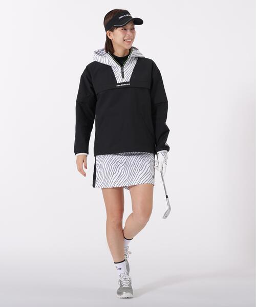 New Balance Golf(ニューバランスゴルフ)の「【new balance golf】袖脱着 2WAY ハーフジップ プルオーバー フーディー (WOMENS)(その他トップス・レディース・ホワイト/ブラック・SMALL/MEDIUM/LARGE)」の3枚目の写真