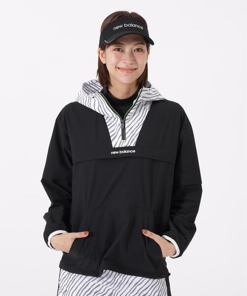 New Balance Golf(ニューバランスゴルフ)の「【new balance golf】袖脱着 2WAY ハーフジップ プルオーバー フーディー (WOMENS)(その他トップス・レディース・ホワイト/ブラック・SMALL/MEDIUM/LARGE)」の5枚目の写真