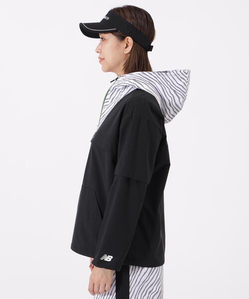 New Balance Golf(ニューバランスゴルフ)の「【new balance golf】袖脱着 2WAY ハーフジップ プルオーバー フーディー (WOMENS)(その他トップス・レディース・ホワイト/ブラック・SMALL/MEDIUM/LARGE)」の6枚目の写真
