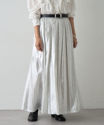 箔プリントギャザースカート