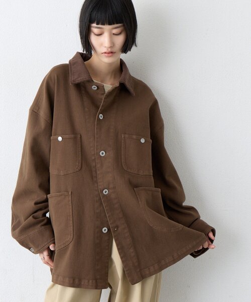 CIAOPANIC TYPY(チャオパニックティピー)の「【UNISEX】柔らかヴィンテージTYPYDENIMジャケット(ブルゾン・メンズ・ブラウン/インディゴブルー/ブラック・ONE SIZE)」の2枚目の写真