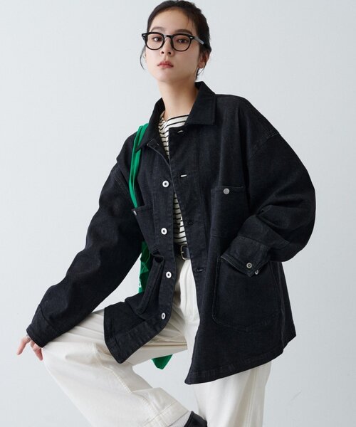 CIAOPANIC TYPY(チャオパニックティピー)の「【UNISEX】柔らかヴィンテージTYPYDENIMジャケット(ブルゾン・メンズ・ブラウン/インディゴブルー/ブラック・ONE SIZE)」の1枚目の写真